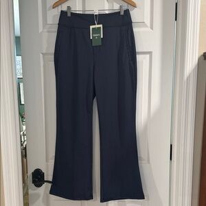 Halara Flex DayStretch Mid Rise Side Zipper Pocket Work Flare Pants